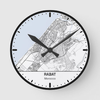 Reloj Redondo Mediano Horloge Ronde Rabat Clock City Line Art