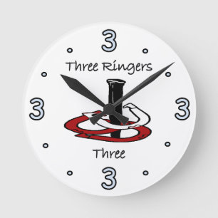 Reloj Redondo Mediano HorseShoe Pitching Wall Clock