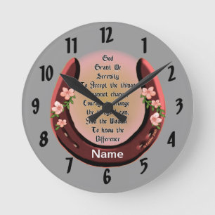 Reloj Redondo Mediano Horseshoe Serenity Rezo