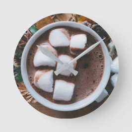 Reloj Redondo Mediano Hot chocolate and marshmallows cocoa