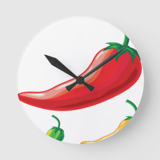 Reloj Redondo Mediano Hot Pepper
