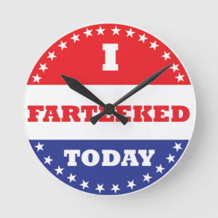 Reloj Redondo Mediano Hoy Me Fartleé