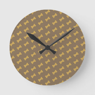 Reloj Redondo Mediano hueso para textura de perro