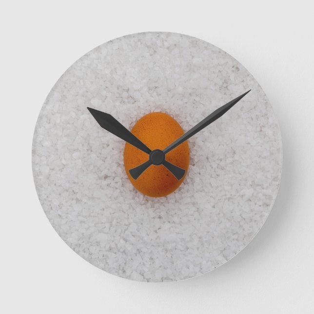 Reloj Redondo Mediano Huevo con sal (Anverso)