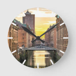 Reloj Redondo Mediano Huevos de Hamburgo