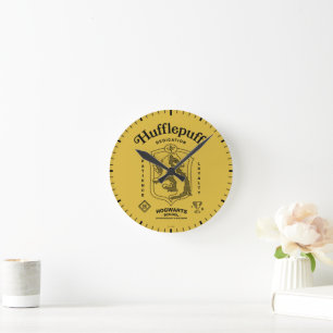 Reloj Redondo Mediano HUFFLEPUFF™ Dedicación Paciencia Lealtad Escudo