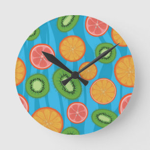 Reloj Redondo Mediano Humor de la fruta