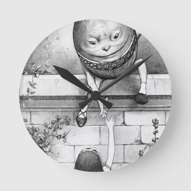 Reloj Redondo Mediano Humpty Dumpty (Anverso)