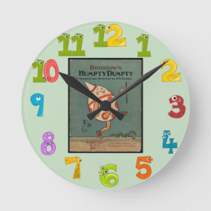 Reloj Redondo Mediano Humpty Dumpty Wall Clock