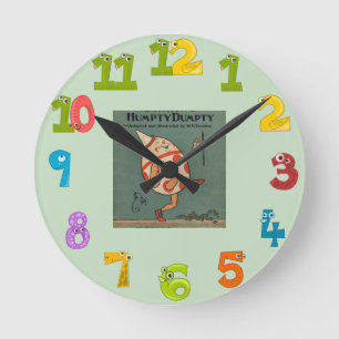 Reloj Redondo Mediano Humpty Dumpty Wall Clock