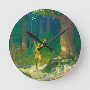 Reloj Redondo Mediano Huntsman por Newell Convers Wyeth