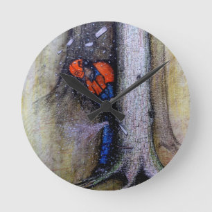Reloj Redondo Mediano Husqvarna del cirujano de árbol del arborista