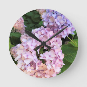 Reloj Redondo Mediano Hydrangeas