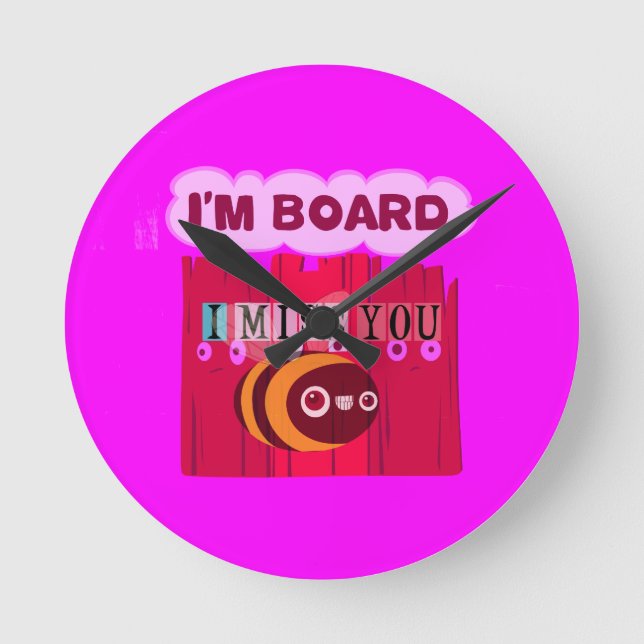 Reloj Redondo Mediano I aburren a Srta. You I (Anverso)