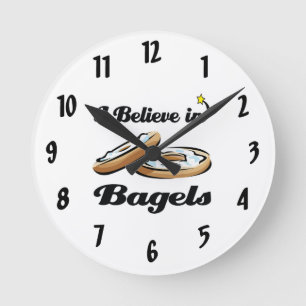 Reloj Redondo Mediano i believe in bagels