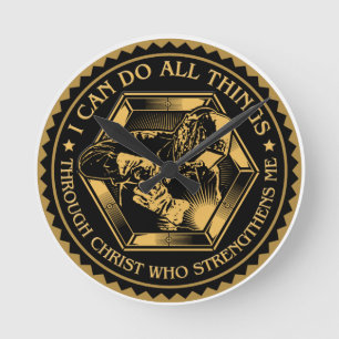 Reloj Redondo Mediano I can do all things Welder, Welder