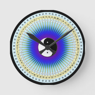 Reloj Redondo Mediano I Ching Hexagrams Clock