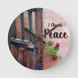 Reloj Redondo Mediano I Choose Peace Round Clock