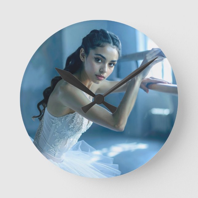 RELOJ REDONDO MEDIANO I LOVE BALLET - BALLET & DANCE (Anverso)