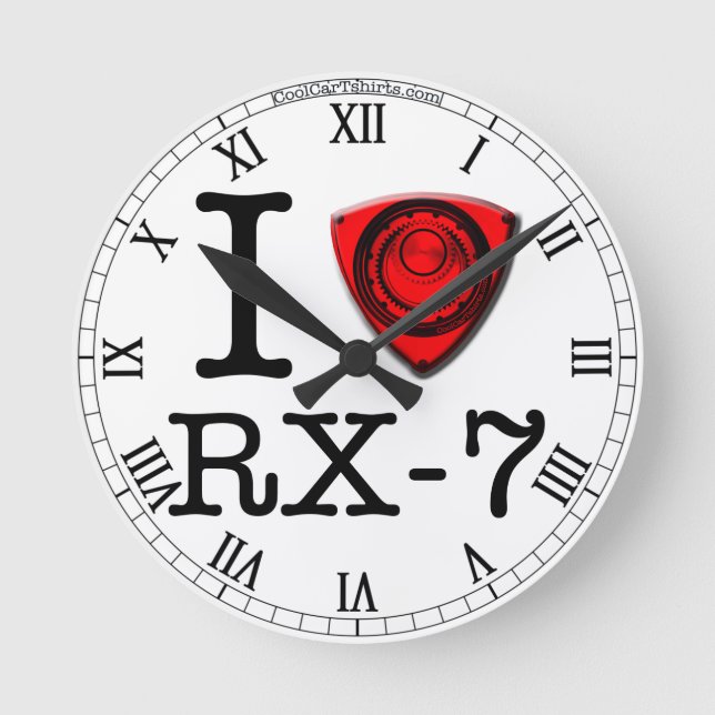 Reloj Redondo Mediano I love Rotary engine - Clock (Anverso)