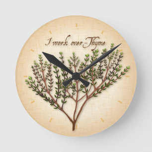 Reloj Redondo Mediano I Work Over Thyme Clock