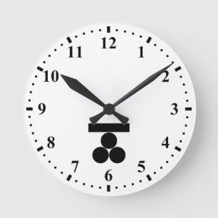 Reloj Redondo Mediano Ichi-moji-ni mitsu-boshi para Fuchu
