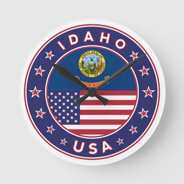 Reloj Redondo Mediano Idaho (Anverso)