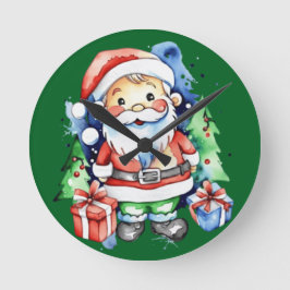 Reloj Redondo Mediano Ideas de regalo de Santa Claus