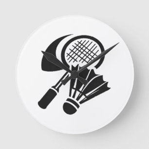 Reloj Redondo Mediano Ideas de regalos de bádminton