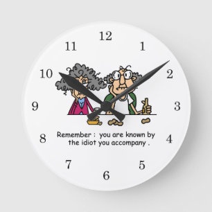 Reloj Redondo Mediano Idiota Company