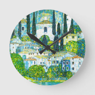 Reloj Redondo Mediano Iglesia de Cassone Gustav Klimt