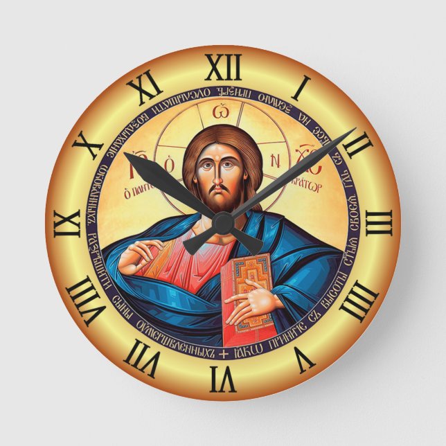 Reloj Redondo Mediano Iglesia del Pantocrador del Cristo San Alejandro N (Anverso)