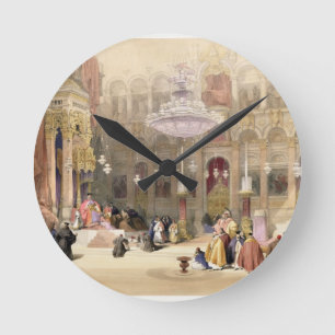 Reloj Redondo Mediano Iglesia griega del sepulcro santo, Jerusalén,