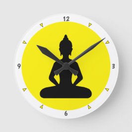 Reloj Redondo Mediano Iluminación - Buddha Shakyamuni (reloj de pared)