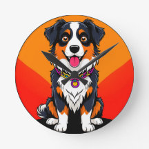 Ilustración alegre de perro de dibujos animados