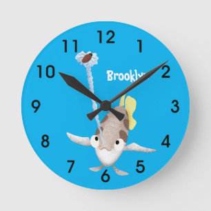 Reloj Redondo Mediano Ilustracion de personalizado de Arquero Cutáneo