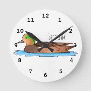 Reloj Redondo Mediano Ilustracion de personalizado de cirujano americano
