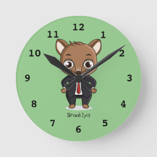 Reloj Redondo Mediano Ilustracion de personalizado de rata