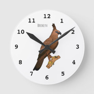Reloj Redondo Mediano Ilustracion del personalizado de las aves de Javan