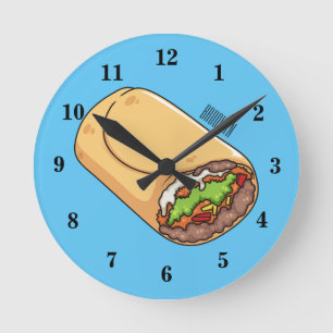 Reloj Redondo Mediano Ilustracion personalizado Burrito