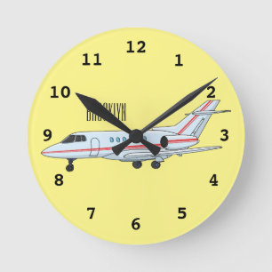 Reloj Redondo Mediano Ilustracion personalizado de chorro privado