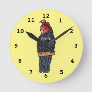 Reloj Redondo Mediano Ilustracion personalizado de gallos pandilleros