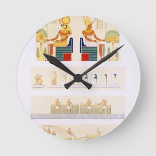 Reloj Redondo Mediano Ilustraciones de tableros y de murales pintados