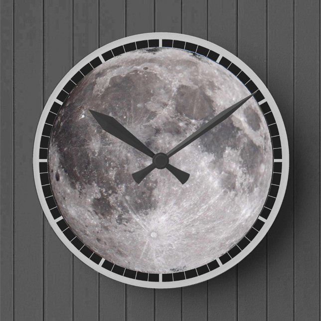 Reloj Redondo Mediano Imagen de astronomía de luna llena (Subido por el creador)