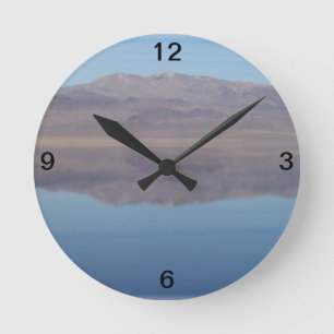 Reloj Redondo Mediano Imagen de espejo del lago walker
