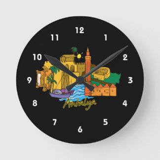 Reloj Redondo Mediano imagen de vacaciones de viaje de antalya.png