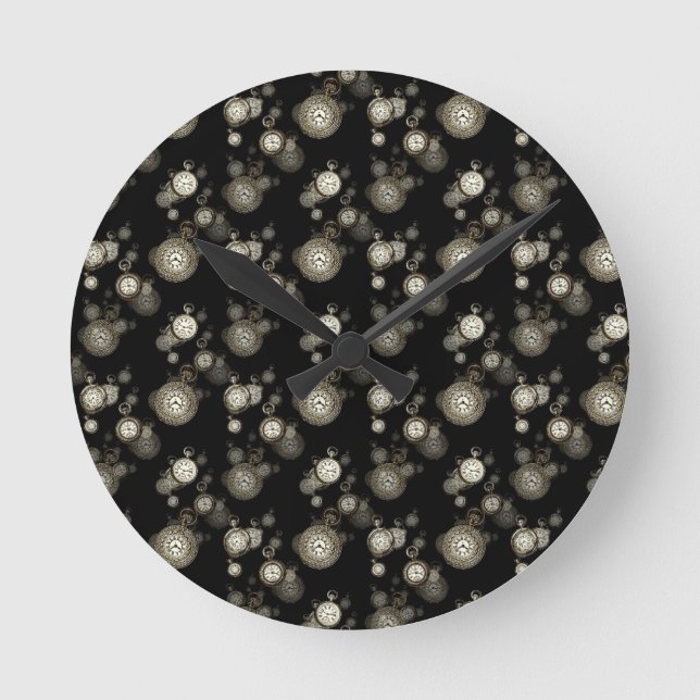 Reloj Redondo Mediano Impresión de caras de observación - accesorio con  (Anverso)