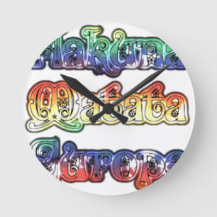 Reloj Redondo Mediano Impresión/gráfico de arte Hakuna Matata Europe