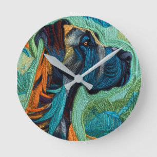 Reloj Redondo Mediano Impresionante Gran danés