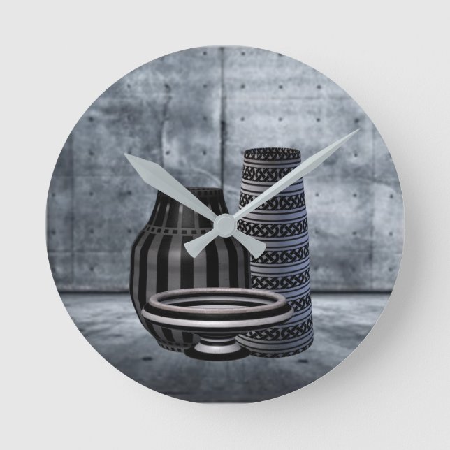 Reloj Redondo Mediano Impresiones Kaleidoscope (Anverso)